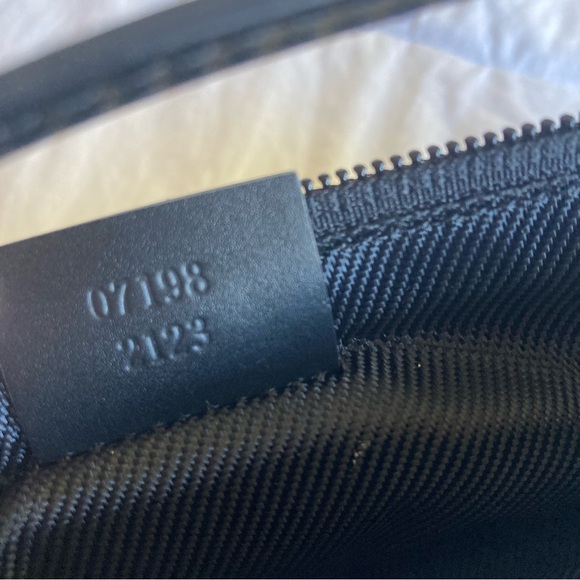 GUCCI Black Pouchette Monogram Mini Shoulder baguette handbag Y2K bag purse - Picture 13 of 16